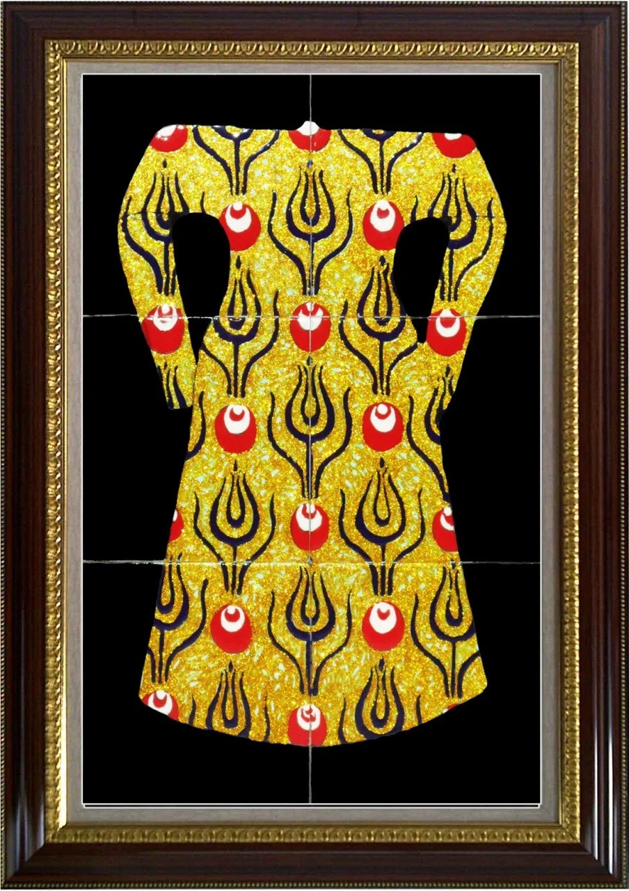 40x60 Cm Kırmızı Dönence Kaftan Çini Pano