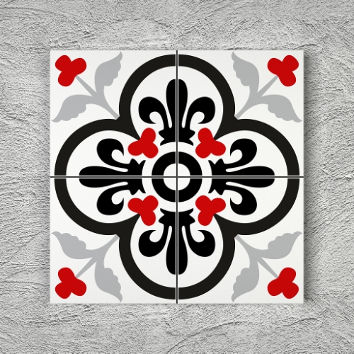 20x20 YK9 Çini Desenli Yer Karosu