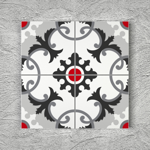 20x20 YK11 Çini Desenli Yer Karosu