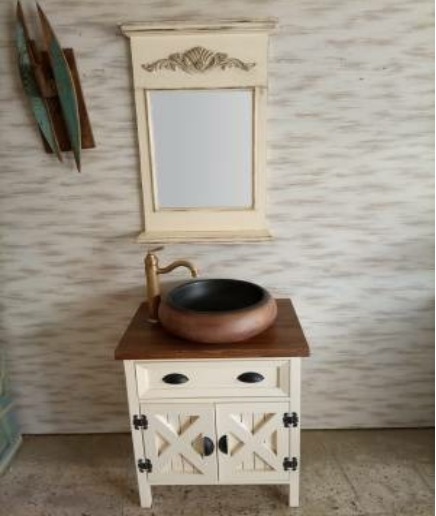 Ahşap Banyo Dolabı 11
